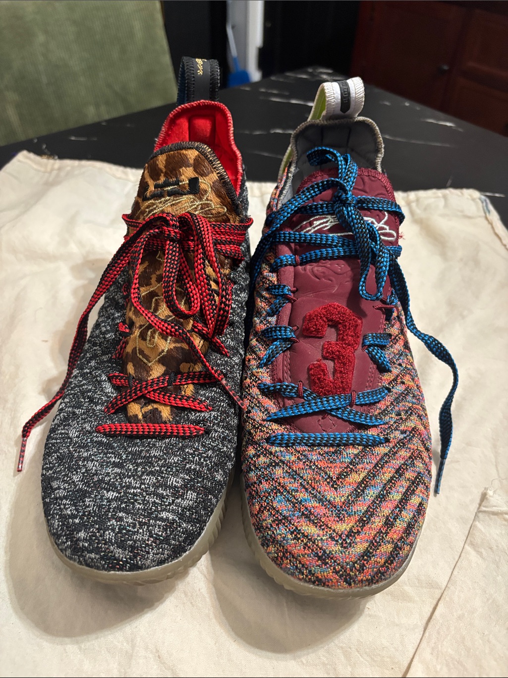 Nike Lebron 16 What The Sneakers Featuring Mismatch Pattern